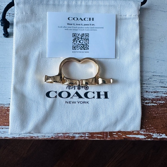 “COACH” Logo Double Finger Finger - Picture 6 of 7
